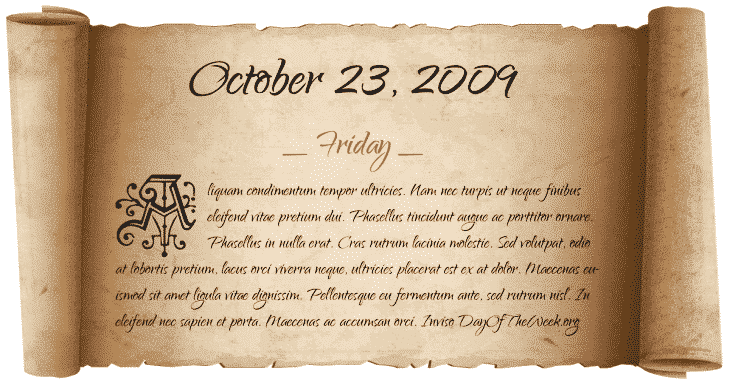 friday-october-23-2009