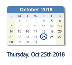 thursday-october-25th-2018