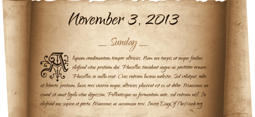 sunday-november-3rd-2013