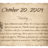 tuesday-october-20-2009